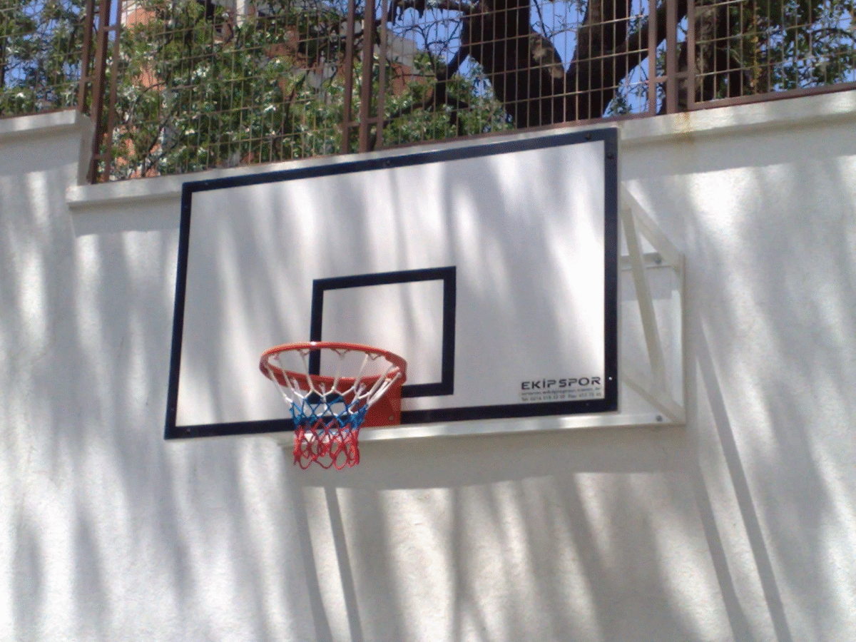 Basketbol Potası Duvara Montaj Sabit 18 mm MDF. Panya 105 x 180 cm - Görsel 1