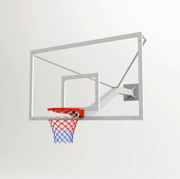 Basketbol Potası Duvara Montaj Antreman 10 mm Cam (Ak) Panya 90x120 cm